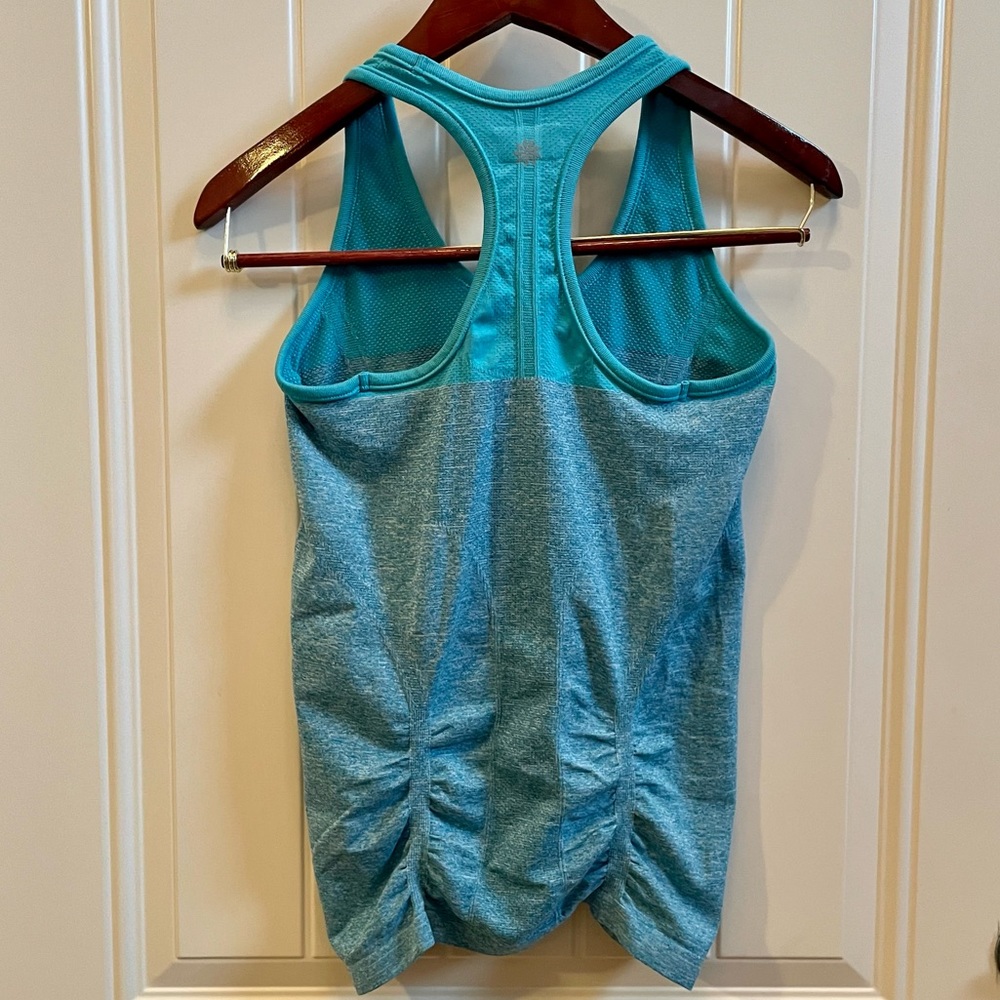 ATHLETA XS Fast Track Racerback Ruched Tank Top - Picture 4 of 5